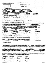 Đề thi giữa học kỳ I môn Tiếng Anh Lớp 11 - Năm học 2014-2015 - Trường THPT Đa Phúc